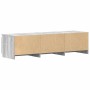 Mueble de TV madera contrachapada gris Sonoma 140x40x35,5 cm