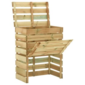 Compostador de láminas madera de pino impregnada 80x50x100 cm de vidaXL, Compostadores - Ref: Foro24-316062, Precio: 75,89 €,...