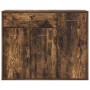 Aparador madera contrachapada color roble ahumado 88x30x70 cm