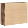 Aparador madera contrachapada color roble ahumado 88x30x70 cm
