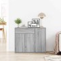 Aparador de madera contrachapada gris Sonoma 88x30x70 cm