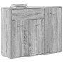 Aparador de madera contrachapada gris Sonoma 88x30x70 cm