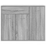 Aparador de madera contrachapada gris Sonoma 88x30x70 cm
