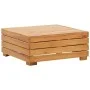Set de mesa y reposapiés de jardín cojín madera maciza acacia by vidaXL, Modular outdoor sofas - Ref: Foro24-316083, Price: 2...
