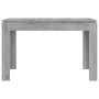 Mesa de comedor madera de ingeniería Sonoma gris 120x60x76 cm