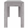 Mesa de comedor madera de ingeniería Sonoma gris 120x60x76 cm