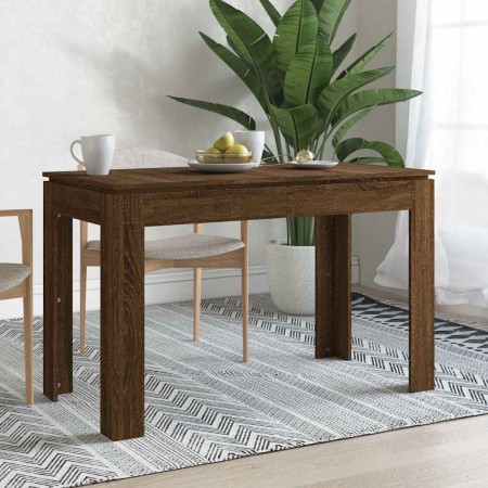 Mesa de comedor madera de ingeniería marrón roble 120x60x76 cm en Mesas de cocina y de comedor | Comprar online en Foro24