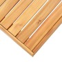 Set de mesa y reposapiés de jardín cojín madera maciza acacia von vidaXL, Modulare Sofas für den Außenbereich - Ref: Foro24-3...