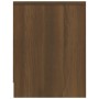Mesita de noche madera de ingeniería marrón roble 40x30x40 cm
