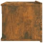 Mesita de noche madera contrachapada roble ahumado 40x30x30 cm
