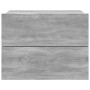 Mesitas de noche 2 uds contrachapada gris Sonoma 40x30x30 cm