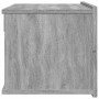 Mesitas de noche 2 uds contrachapada gris Sonoma 40x30x30 cm