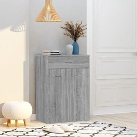 Mueble zapatero de madera contrachapada gris Sonoma 60x35x84 cm Mueble zapatero de madera contrachapada gris Sonoma 60x35x84 cm