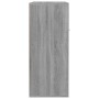 Mueble zapatero de madera contrachapada gris Sonoma 60x35x84 cm