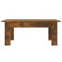 Mesa de centro madera contrachapada roble ahumado 100x60x42 cm