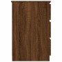 Escritorio madera contrachapada roble marrón 140x50x77 cm