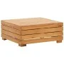 2-teiliges Gartenmöbel mit Kissen aus massivem Akazienholz von vidaXL, Modulare Sofas für den Außenbereich - Ref: Foro24-3160...