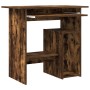 Escritorio de madera contrachapada roble ahumado 80x45x74 cm