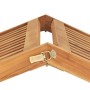 Tumbona de madera maciza de teca de vidaXL, Tumbonas - Ref: Foro24-316152, Precio: 92,86 €