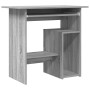 Escritorio de madera contrachapada gris Sonoma 80x45x74 cm