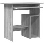 Escritorio de madera contrachapada gris Sonoma 80x45x74 cm