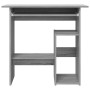 Escritorio de madera contrachapada gris Sonoma 80x45x74 cm