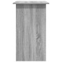 Escritorio de madera contrachapada gris Sonoma 80x45x74 cm