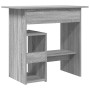 Escritorio de madera contrachapada gris Sonoma 80x45x74 cm