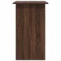 Escritorio de madera contrachapada roble marrón 80x45x74 cm