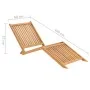Solid teak wood sun lounger by vidaXL, Loungers - Ref: Foro24-316152, Price: 92,06 €, Discount: %