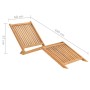 Tumbona de madera maciza de teca de vidaXL, Tumbonas - Ref: Foro24-316152, Precio: 92,86 €