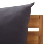2-Sitzer-Gartensofa mit Kissen aus massivem Akazienholz von vidaXL, Modulare Sofas für den Außenbereich - Ref: Foro24-316247,...