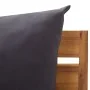 2-Sitzer-Gartensofa mit Kissen aus massivem Akazienholz von vidaXL, Modulare Sofas für den Außenbereich - Ref: Foro24-316247,...