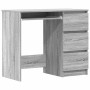 Escritorio de madera contrachapada gris Sonoma 90x45x76 cm en Escritorios | Comprar online en Foro24