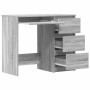 Escritorio de madera contrachapada gris Sonoma 90x45x76 cm en Escritorios | Comprar online en Foro24
