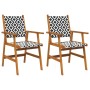Garden chairs 2 units solid acacia wood by vidaXL, Garden chairs - Ref: Foro24-316249, Price: 94,45 €, Discount: %