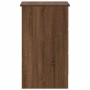 Escritorio de madera contrachapada roble marrón 90x45x76 cm