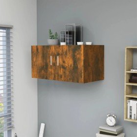 Armario de pared madera de ingeniería roble ahumado 80x39x40 cm Armario de pared madera de ingeniería roble ahumado 80x39x40 cm