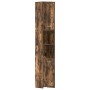 Armario baño madera contrachapada roble ahumado 30x30x183,5cm