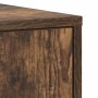Armario baño madera contrachapada roble ahumado 30x30x183,5cm