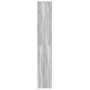 Armario de baño madera contrachapada gris Sonoma 30x30x183,5 cm