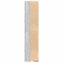 Armario de baño madera contrachapada gris Sonoma 30x30x183,5 cm