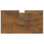 Armario de baño madera contrachapada roble ahumado 60x33x60 cm