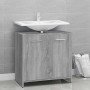 Armario de baño madera contrachapada gris Sonoma 60x33x60 cm en Muebles de baño | Comprar online en Foro24