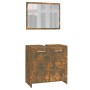 Set de muebles de baño madera contrachapada color roble ahumado