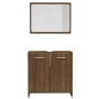 Set de muebles de baño madera contrachapada marrón roble