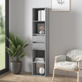 Estantería de madera de ingeniería gris Sonoma 36x30x171 cm