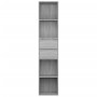 Estantería de madera de ingeniería gris Sonoma 36x30x171 cm