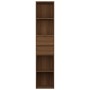 Estantería de madera contrachapada roble marrón 36x30x171 cm