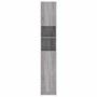 Armario de baño madera de ingeniería gris Sonoma 32x25,5x190 cm